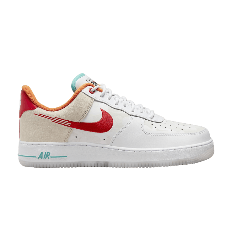 Nike Air Force 1 Low '07 PRM Just Do It White Red Teal | Find Lowest ...