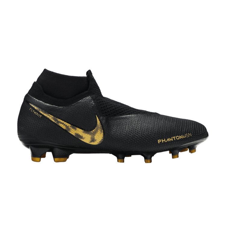 Nike Phantom Vision Elite DF FG Black Metallic Vivid Gold | Find Lowest ...