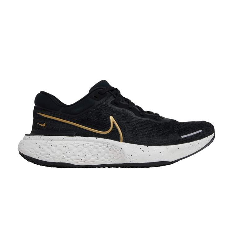 Nike ZoomX Invincible Run Flyknit Black Metallic Gold | Find Lowest ...